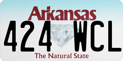 AR license plate 424WCL