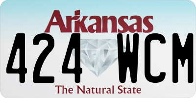AR license plate 424WCM