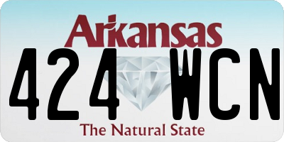 AR license plate 424WCN