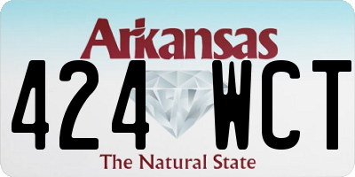 AR license plate 424WCT