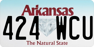 AR license plate 424WCU