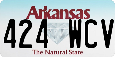 AR license plate 424WCV