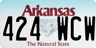 AR license plate 424WCW