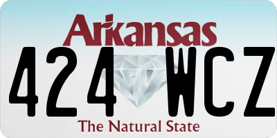 AR license plate 424WCZ