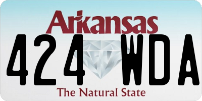 AR license plate 424WDA