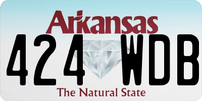 AR license plate 424WDB