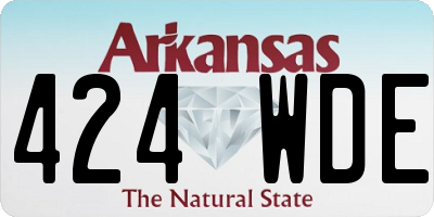 AR license plate 424WDE