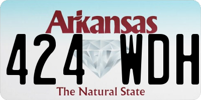 AR license plate 424WDH