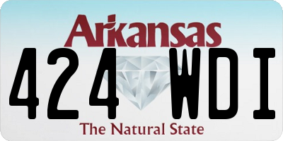 AR license plate 424WDI