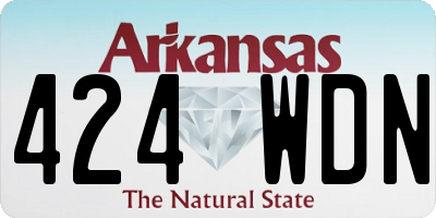 AR license plate 424WDN