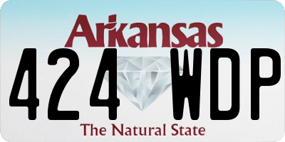 AR license plate 424WDP