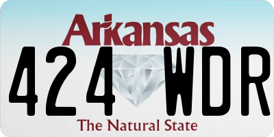 AR license plate 424WDR