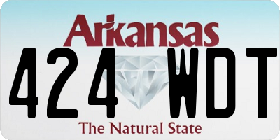 AR license plate 424WDT