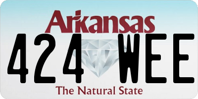 AR license plate 424WEE