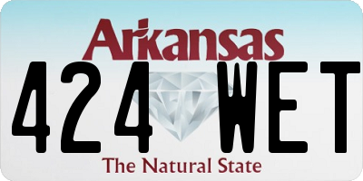 AR license plate 424WET