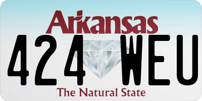 AR license plate 424WEU