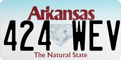 AR license plate 424WEV