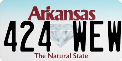 AR license plate 424WEW