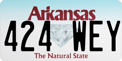 AR license plate 424WEY