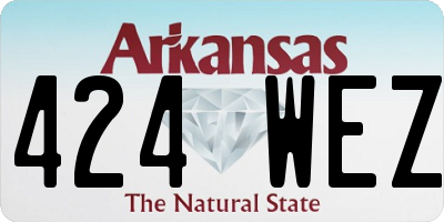 AR license plate 424WEZ