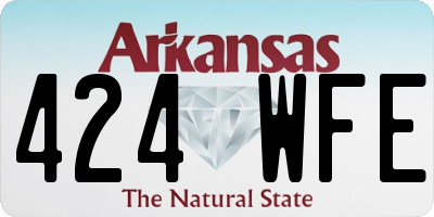 AR license plate 424WFE
