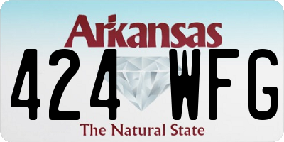 AR license plate 424WFG