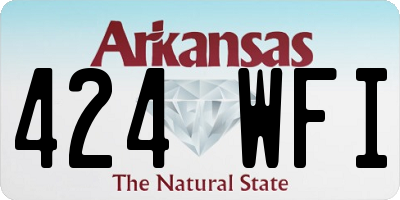 AR license plate 424WFI