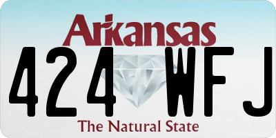 AR license plate 424WFJ