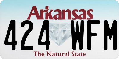 AR license plate 424WFM