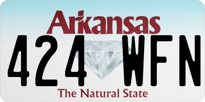 AR license plate 424WFN