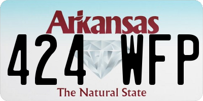 AR license plate 424WFP