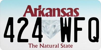 AR license plate 424WFQ