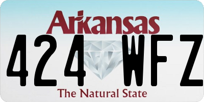 AR license plate 424WFZ