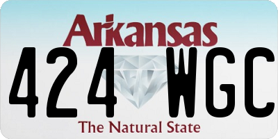 AR license plate 424WGC