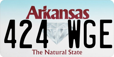 AR license plate 424WGE