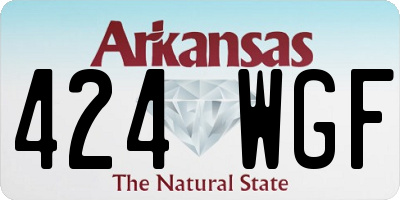 AR license plate 424WGF