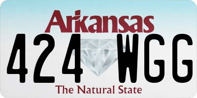 AR license plate 424WGG