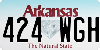 AR license plate 424WGH