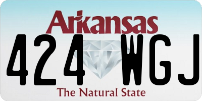 AR license plate 424WGJ