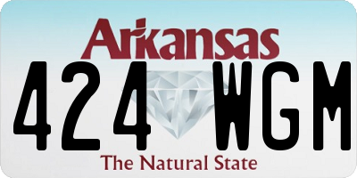 AR license plate 424WGM