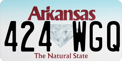 AR license plate 424WGQ