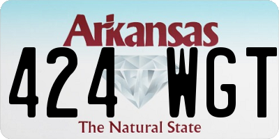AR license plate 424WGT