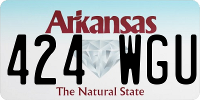 AR license plate 424WGU