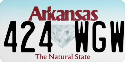 AR license plate 424WGW