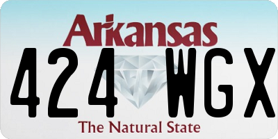 AR license plate 424WGX