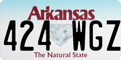 AR license plate 424WGZ