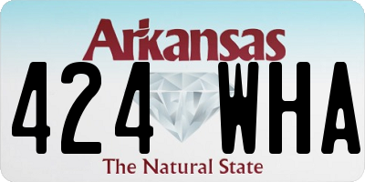 AR license plate 424WHA