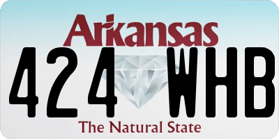 AR license plate 424WHB