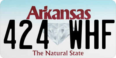 AR license plate 424WHF