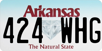 AR license plate 424WHG